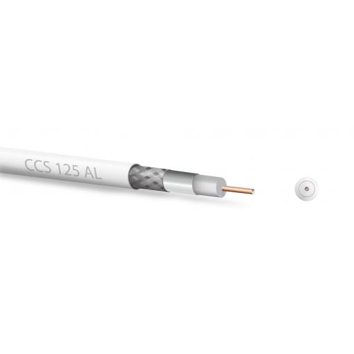 Koaxiální kabel ZIRCON 125 CCS AL 100m cena za balení 100 ks