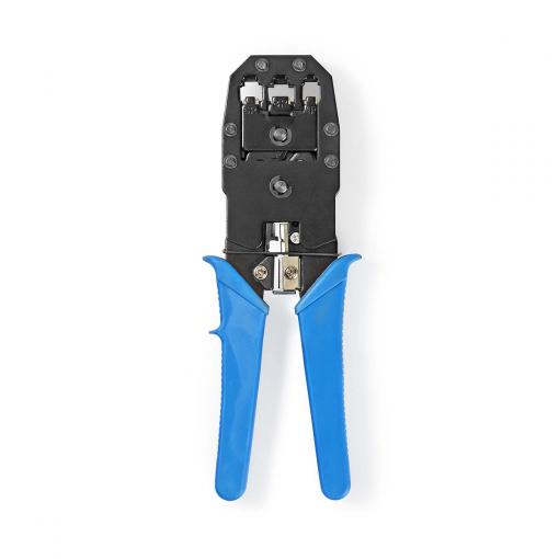 Krimpovací Kleště CAT5 / CAT5e / CAT6 / CAT6a / RJ10 / RJ11 | Kleště / Odizolování / Řezání | ABS / Ocel | Modrá  CCGB89510BU