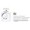LED svítidlo stropní LINA WCLR-HF/24W/CCT + pohyb. čidlo HF mikrovlnné, IP44