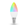 Modee LED žárovka E14 svíčka RGB+4000K 4,9W/40W 470lm + dálk.ovl. MSL-C4,9WE14RGB-R