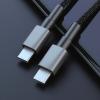 Nabíjecí a datový kabel TECHNIK USB-C/USB-C 1m, 60W 20V 3A, černý
