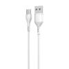 Nabíjecí a datový kabel TECHNIK USB-A/USB-C 1m, 5V 2,4A, bílý