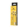 Nabíjecí a datový kabel TECHNIK USB-A+C/USB-C+microUSB+Lightning 1,2m,3A, černý