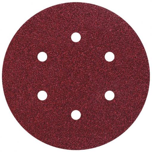 Wolfcraft 1838000 sada brusného papíru pro excentrické brusky na suchý zip, s otvory Zrnitost 60, 120, 240 (Ø) 150 mm 12 ks