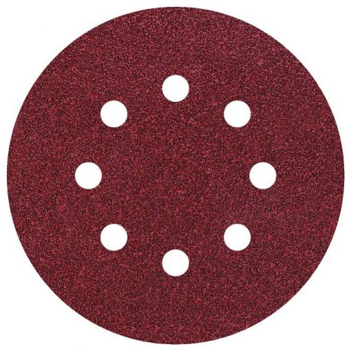 Wolfcraft 2250100 brusné papíry pro excentrické brusky na suchý zip, s otvory Zrnitost 60 (Ø) 125 mm 25 ks