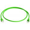 Telegärtner 100009119 RJ45 síťové kabely, propojovací kabely CAT 6A S/FTP 20.00 m zelená dvoužilový stíněný, s ochranou, samozhášecí 1 ks