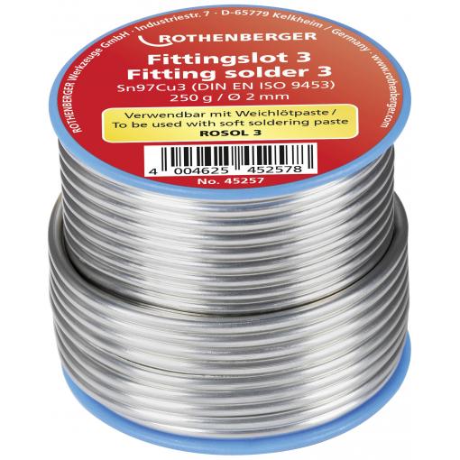 Rothenberger 45255 pájecí cín cívka Sn97Cu3 250 g 3 mm