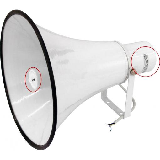 Omnitronic HR-25 tlakový reproduktor 50 W bílá 1 ks