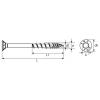 SWG Hox 17901606019 zápustný šroub 6 mm 60 mm T profil DIN 18360 ocel pozinkované 250 ks