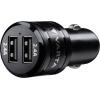 USB nabíjecí autoadaptér, 2x USB, 4800mA max., DC 12V, černý