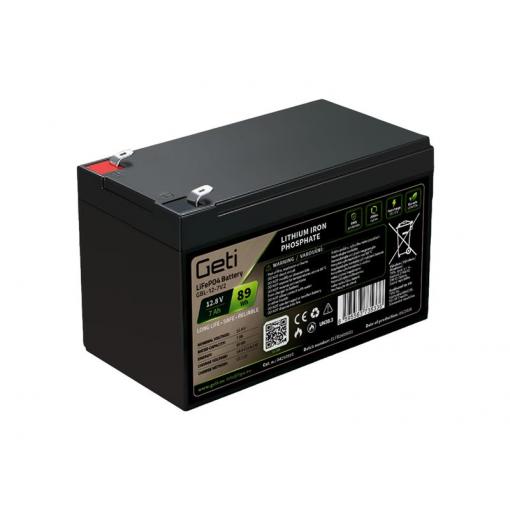 Baterie LiFePO4 12,8V 7Ah GETI GBL-12-7V2