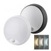 Solight LED venkovní osvětlení se senzorem, 3 CCT,  15/18/20W, 1800lm, 22cm, 2v1 - bílý a černý kryt - WO780-2