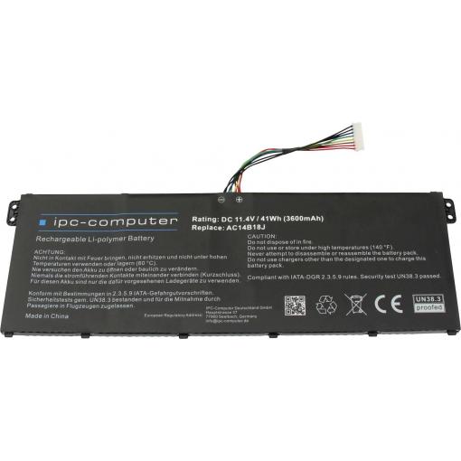 ipc-computer akumulátor do notebooku AC14B18J REPLACE 11.4 V 3600 mAh Acer