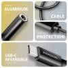 AXAGON USB 2.0 adaptér [1x USB-C® USB 2.0 - 1x Sluchátková zásuvka] ADA-HC 10 cm