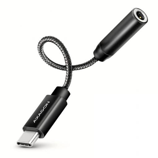 AXAGON USB 2.0 adaptér [1x USB-C® USB 2.0 - 1x Sluchátková zásuvka] ADA-HC 10 cm