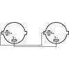 Monacor reproduktor kabel [1x reproduktorová zástrčka - 1x reproduktorová zástrčka] 2 x 2.5 mm² 10 m černá