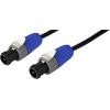 Monacor reproduktor kabel [1x reproduktorová zástrčka - 1x reproduktorová zástrčka] 2 x 2.5 mm² 10 m černá