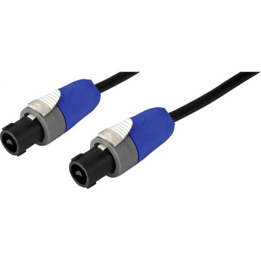 Monacor reproduktor kabel [1x reproduktorová zástrčka - 1x reproduktorová zástrčka] 2 x 2.5 mm² 10 m černá