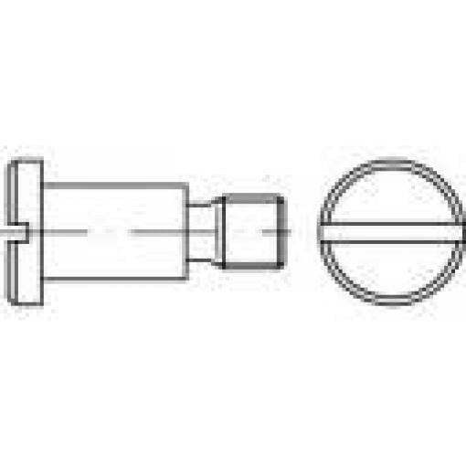 TOOLCRAFT 1063105 šrouby s plochou hlavou M3 5 mm příruba DIN 923 nerezová ocel 100 ks