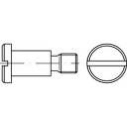 TOOLCRAFT 1063112 šrouby s plochou hlavou M4 10 mm příruba DIN 923 nerezová ocel 100 ks