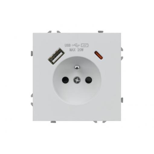 Zásuvka DPM MOXY MOX1036W bílá