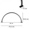 Kosmetická stolní LED lampa, černá