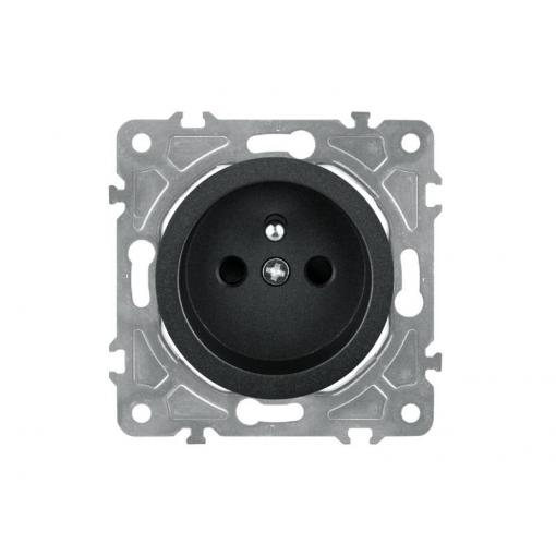 Zásuvka ELECTROMALT OVAL OVA1011B černá