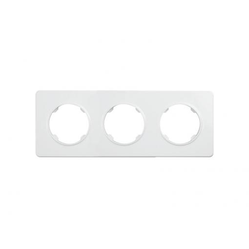 Rámeček trojnásobný ELECTROMALT OVAL OVA1003W bílý