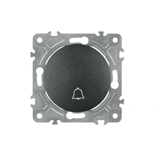 Spínač zvonkový ELECTROMALT OVAL OVA1020B černý