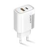 AL.nab.230V/5V  USB-Cz.+USB-Az. 20W bílá PD