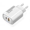 AL.nab.230V/5V  USB-Cz.+USB-Az. 20W bílá PD