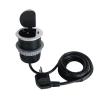 Solight 1z + USB-C 20W PD vestavná zásuvka, 2m, stříbrná - PP122C-PD20