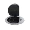 Solight 1z + USB-C 20W PD vestavná zásuvka, 2m, stříbrná - PP122C-PD20