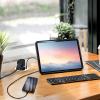 Solight 1z + USB-C 20W PD vestavná zásuvka, 2m, stříbrná - PP122C-PD20