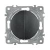 Vypínač ELECTROMALT OVAL OVA1008B černý