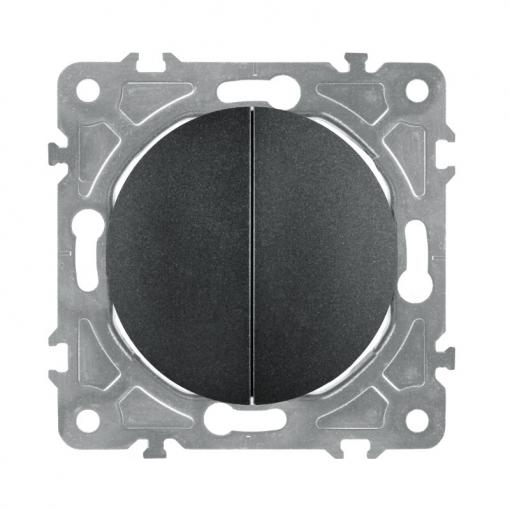 Vypínač ELECTROMALT OVAL OVA1008B černý