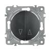Spínač na rolety ELECTROMALT OVAL OVA1030B černý