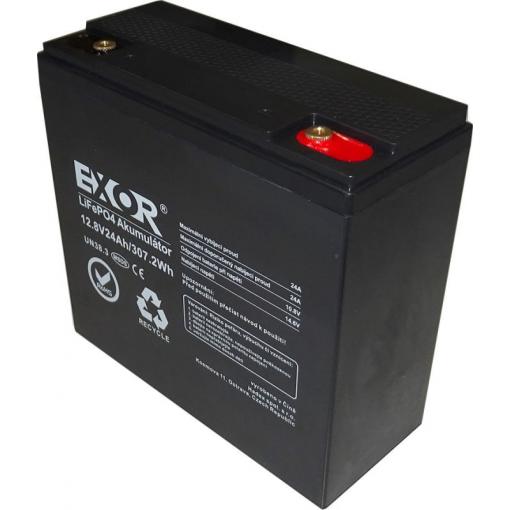 Baterie LiFePO4 12,8V 24Ah EXOR LFP R926