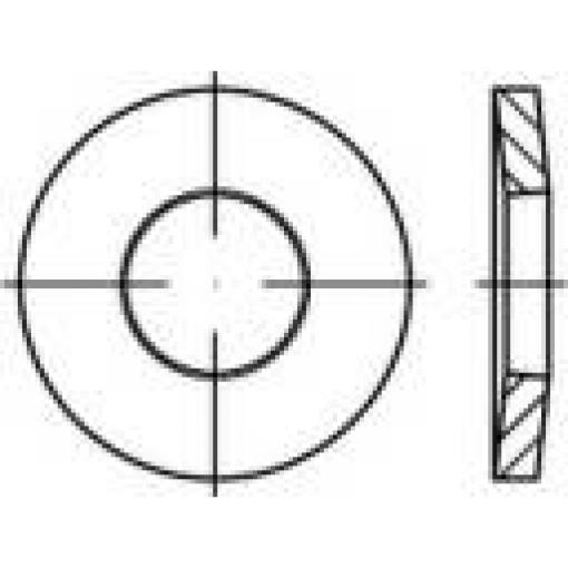 konická pružná podložka 10 mm 23 mm nerezová ocel A2 500 ks TOOLCRAFT 1067141