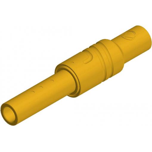 SKS Hirschmann KUN S bezpečnostní lamelová zásuvka zásuvka, rovná Ø pin: 4 mm žlutá 1 ks