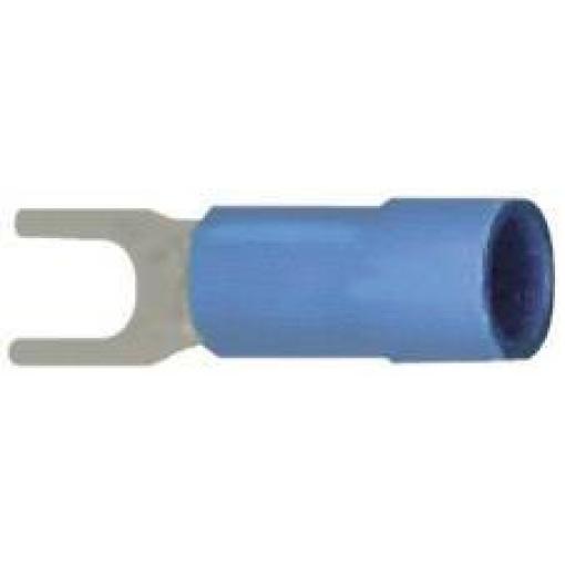 Vogt Verbindungstechnik 3630C vidlicové kabelové oko 1.50 mm² 2.50 mm² Ø otvoru=4.3 mm částečná izolace modrá 1 ks