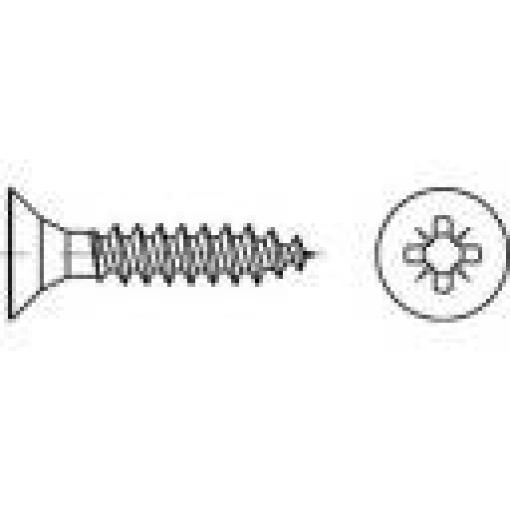 TOOLCRAFT 1069714 zápustný šroub 3 mm 16 mm křížová drážka Pozidriv 88097 nerezová ocel A2 1000 ks