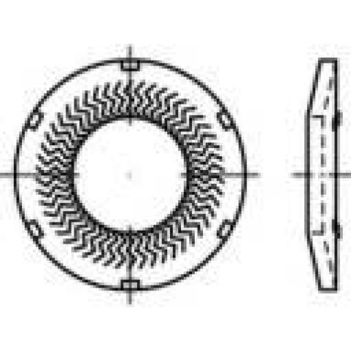 pérové podložky 12 mm 24.25 mm nerezová ocel A4 500 ks Alstertaler Schrauben & Präzisionsteile 1069910