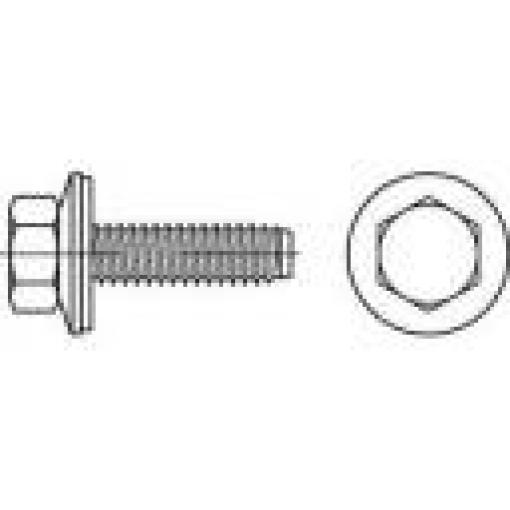 TOOLCRAFT 1070013 vrut na dřevěné fasády 6.3 mm 100 mm vnější šestihran 88276 nerezová ocel A2 100 ks
