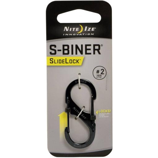 NITE Ize NI-LSB2-01-R3 karabina SideLock S-Biner 2 50 mm x 22 mm x 8 mm 1 ks