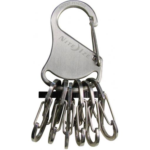NITE Ize karabina na klíče NI-KLK-11-R3 KeyRack Locker stříbrná 1 ks