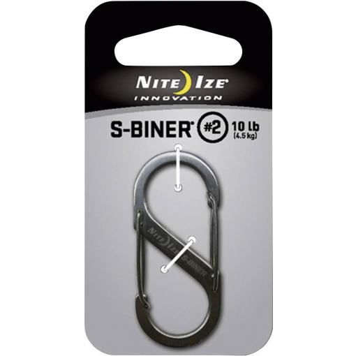 NITE Ize NI-SB2-03-11 karabina S-Biner Gr. 2 50 mm x 22 mm 1 ks