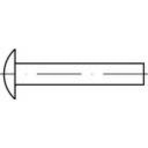 TOOLCRAFT 112359 nýt s plochou kulatou hlavou (Ø x d) 5 mm x 12 mm ocel 1000 ks