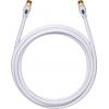 antény, SAT kabel [1x F zástrčka - 1x F zástrčka] 1.70 m 120 dB pozlacené kontakty bílá Oehlbach Transmission Plus S