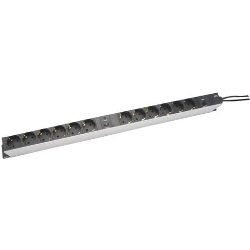 Digitus DN-95405 19 palec 1 U zásuvka s ochranným kontaktem černá